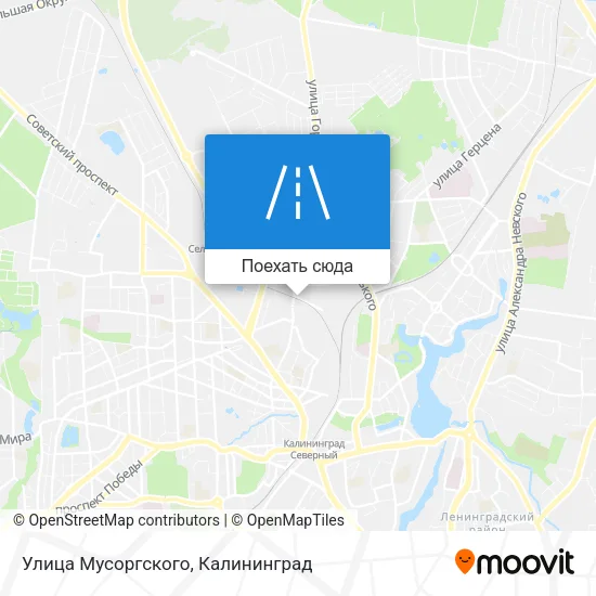 Карта Улица Мусоргского