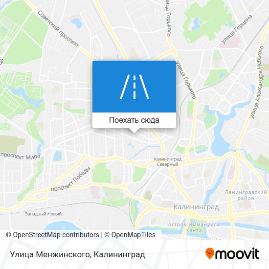 Карта Улица Менжинского