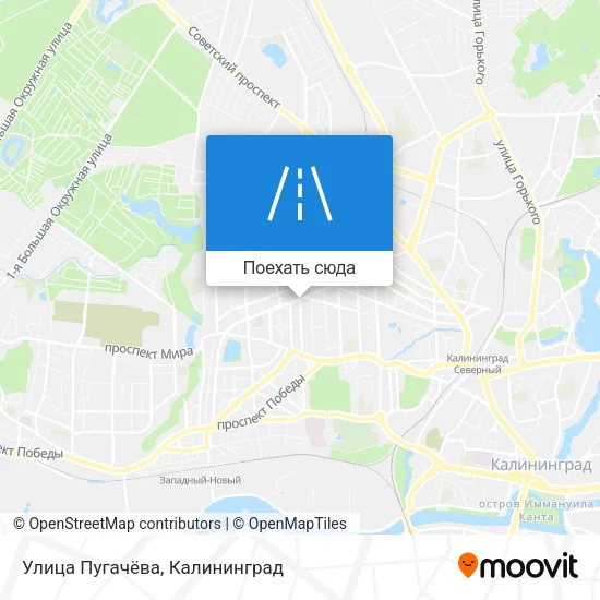 Карта Улица Пугачёва