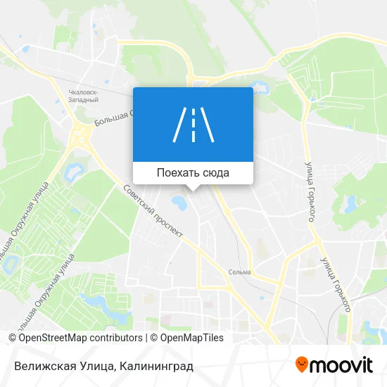 Карта Велижская Улица