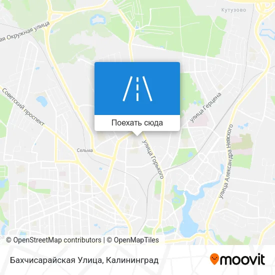 Карта Бахчисарайская Улица