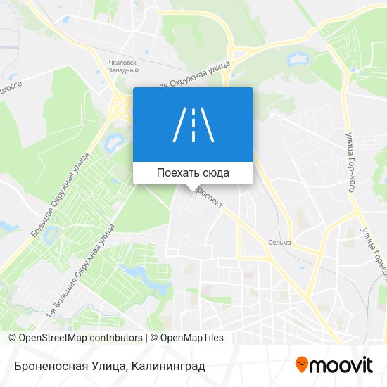 Карта Броненосная Улица