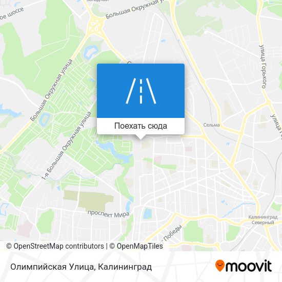 Карта Олимпийская Улица