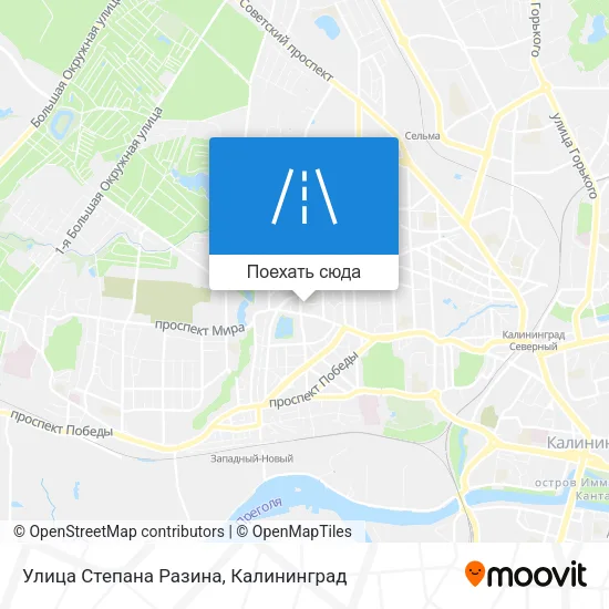 Карта Улица Степана Разина