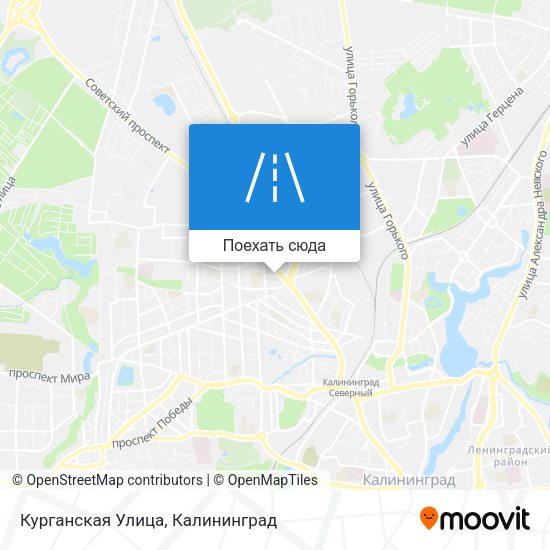 Карта Курганская Улица