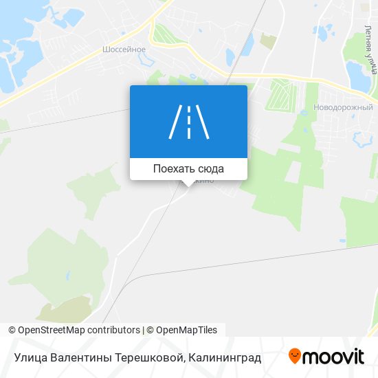 Карта Улица Валентины Терешковой