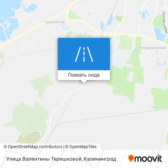 Карта Улица Валентины Терешковой