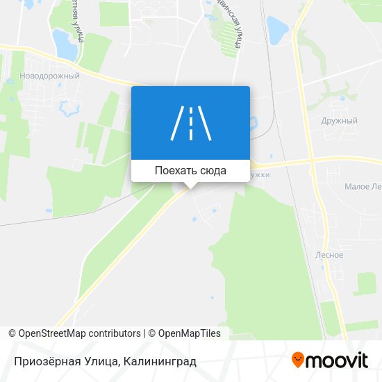 Карта Приозёрная Улица