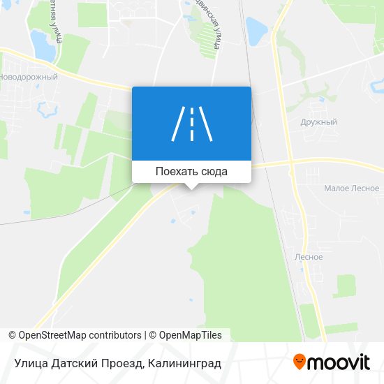Карта Улица Датский Проезд