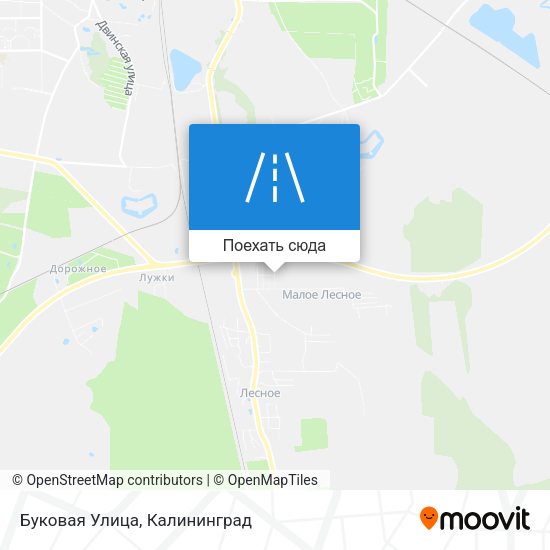Карта Буковая Улица