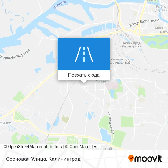 Карта Сосновая Улица