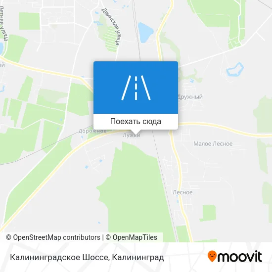 Карта Калининградское Шоссе