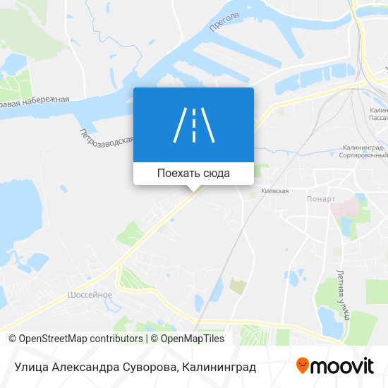 Карта Улица Александра Суворова