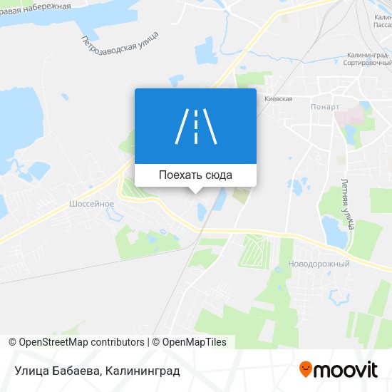 Карта Улица Бабаева