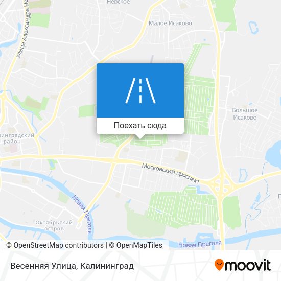 Карта Весенняя Улица