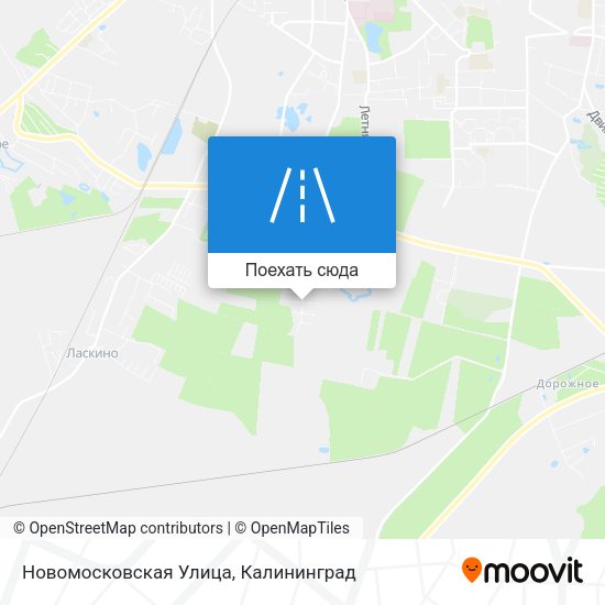 Карта Новомосковская Улица