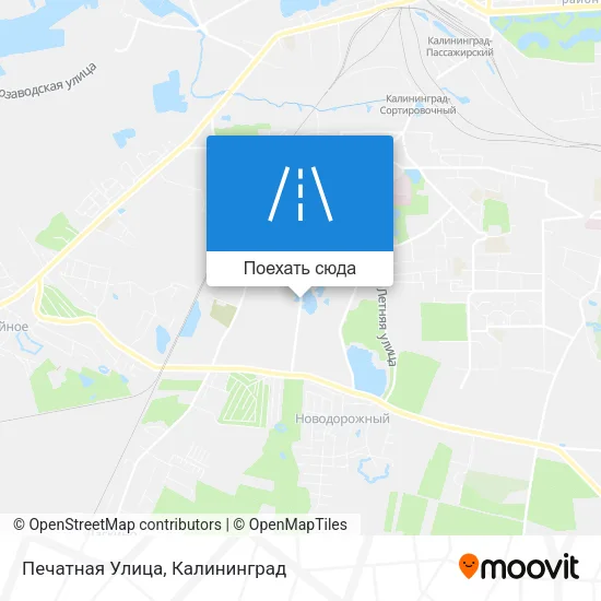 Карта Печатная Улица