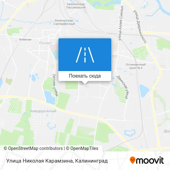 Карта Улица Николая Карамзина