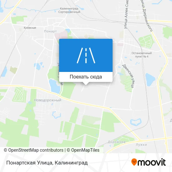 Карта Понартская Улица