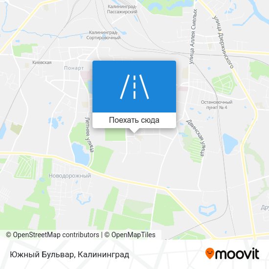 Карта Южный Бульвар