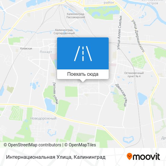 Карта Интернациональная Улица
