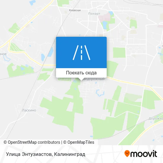 Карта Улица Энтузиастов