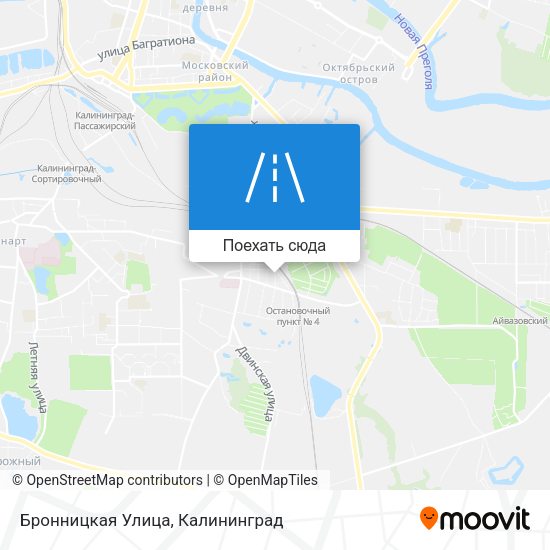Карта Бронницкая Улица
