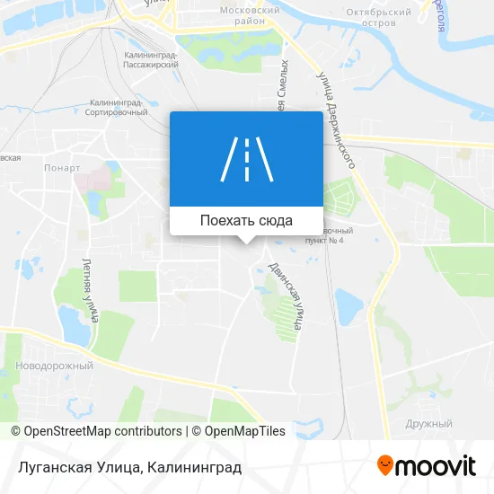 Карта Луганская Улица