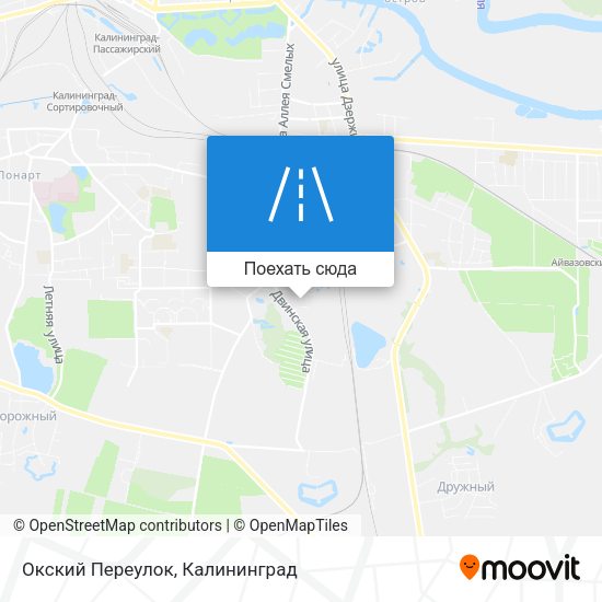 Карта Окский Переулок