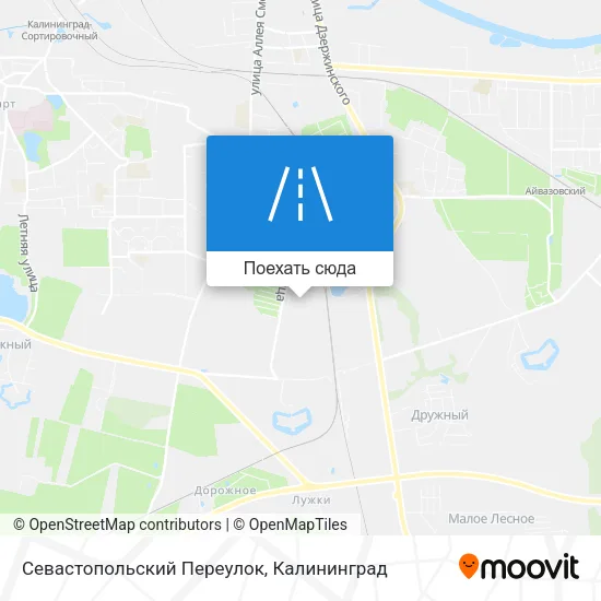 Карта Севастопольский Переулок