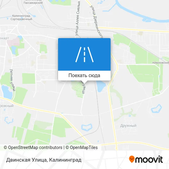 Карта Двинская Улица