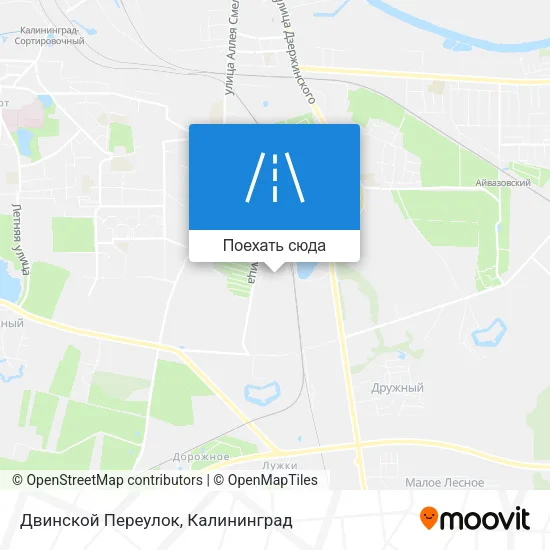 Карта Двинской Переулок
