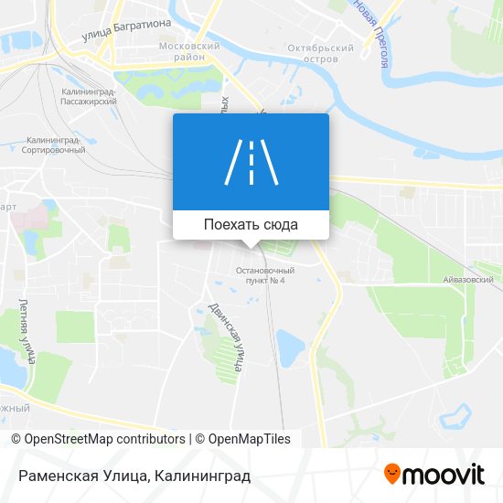 Карта Раменская Улица