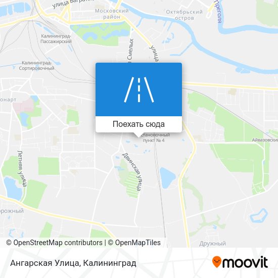 Карта Ангарская Улица