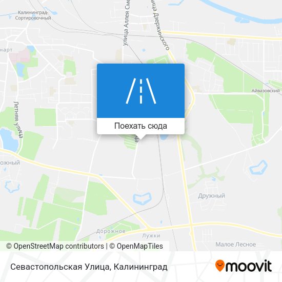 Карта Севастопольская Улица