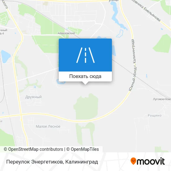 Карта Переулок Энергетиков