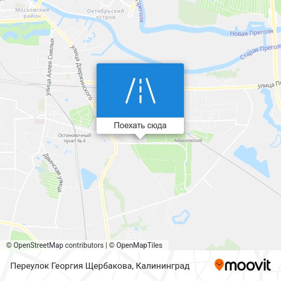 Карта Переулок Георгия Щербакова