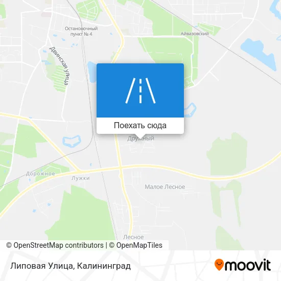 Карта Липовая Улица