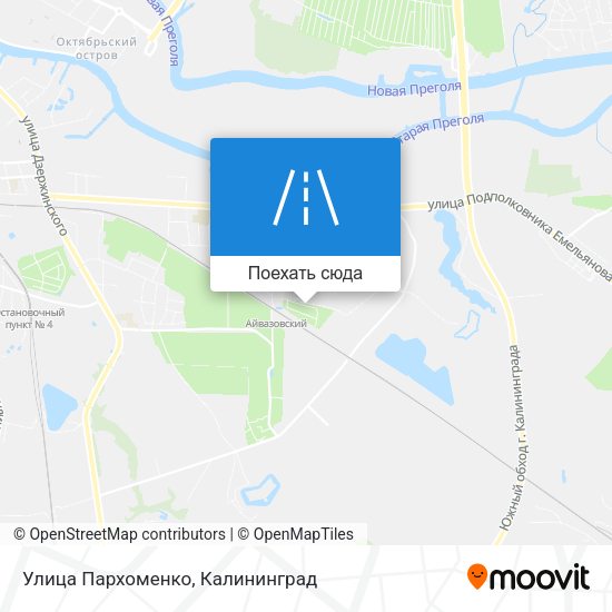 Карта Улица Пархоменко