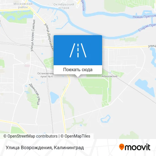 Карта Улица Возрождения