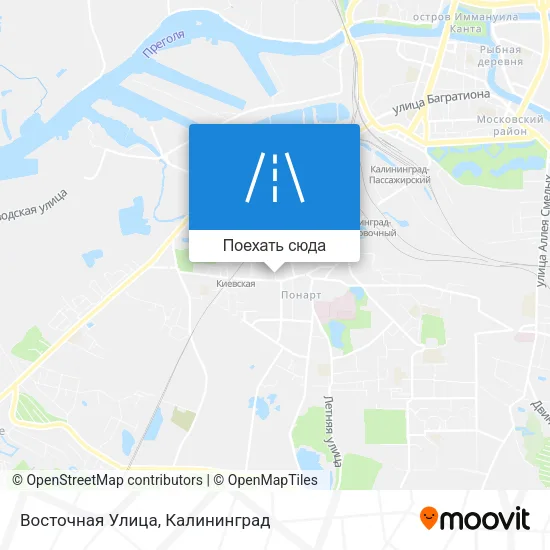 Карта Восточная Улица
