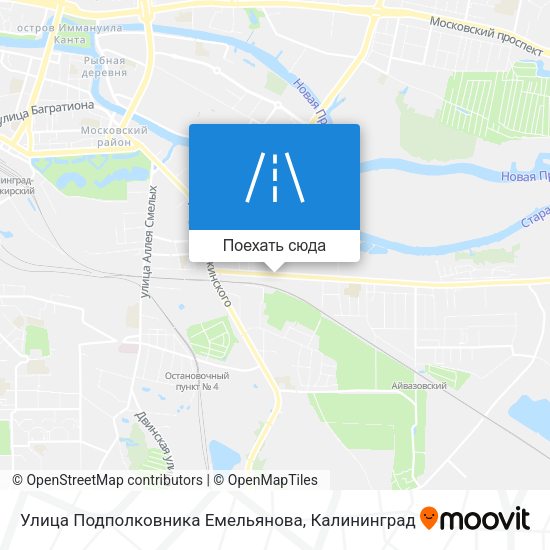 Карта Улица Подполковника Емельянова