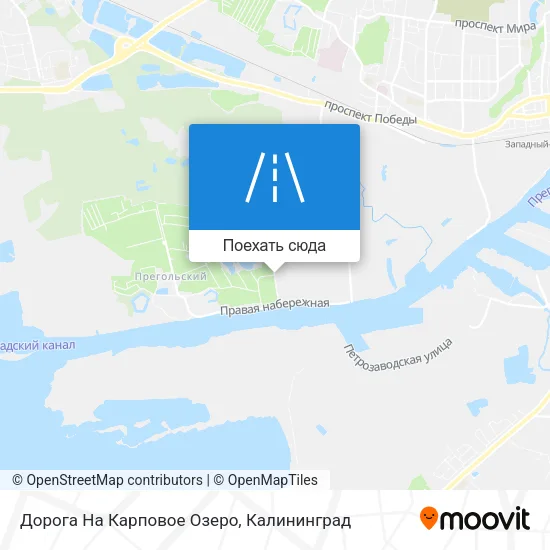 Карта Дорога На Карповое Озеро