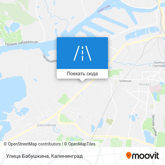 Карта Улица Бабушкина