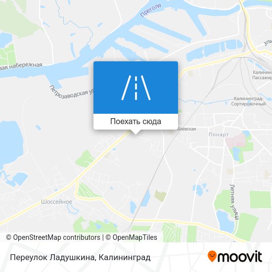 Карта Переулок Ладушкина
