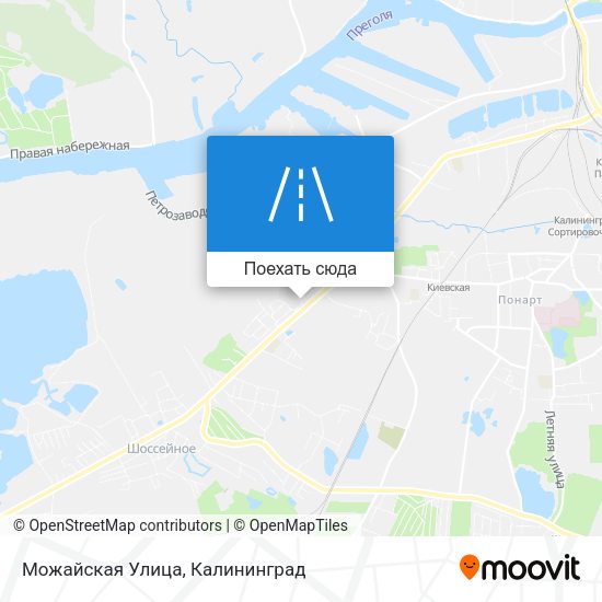 Карта Можайская Улица