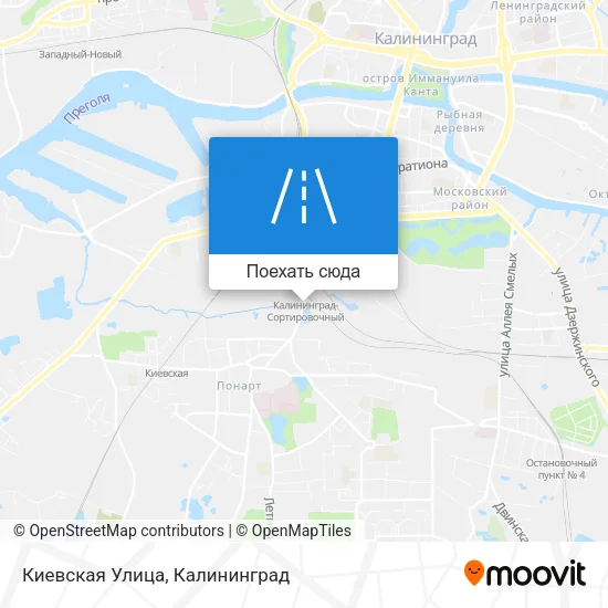 Карта Киевская Улица