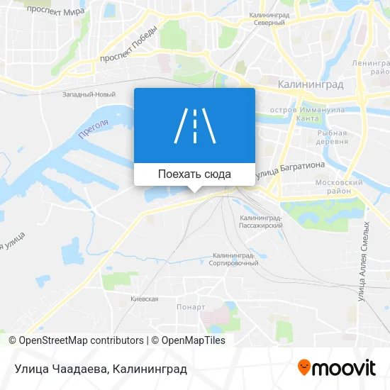 Карта Улица Чаадаева