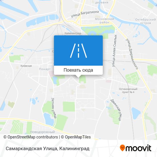 Карта Самаркандская Улица