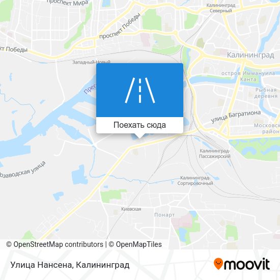 Карта Улица Нансена